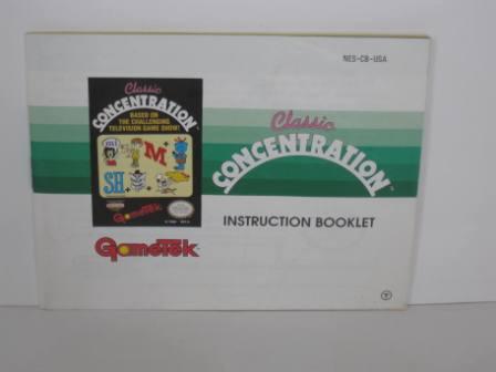 Classic Concentration - NES Manual